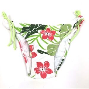 Cia Maritima Cheeky Bikini bottoms hibiscus coral